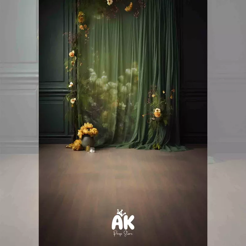 Green Drape Florals