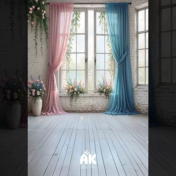 Pink Blue Sheer