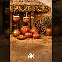 Rustic Pongal Huts