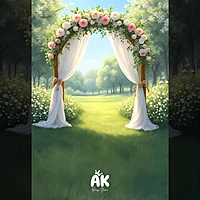 Garden Floral Arch Portrait