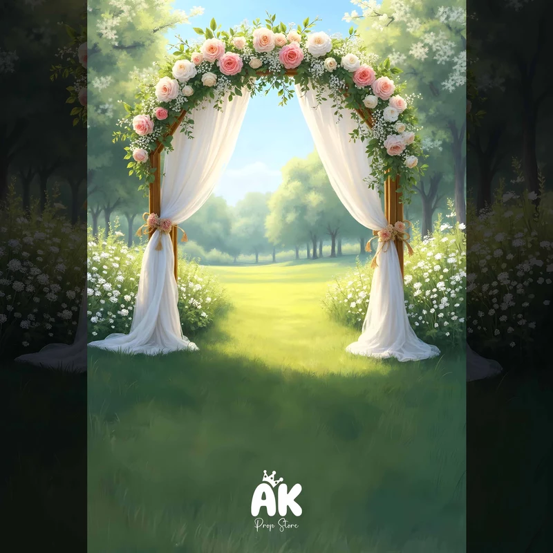 Garden Floral Arch Portrait