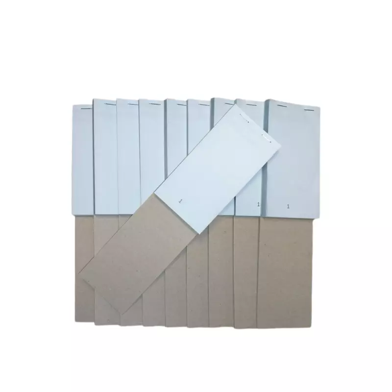 Pack of 10 76mm x 140mm Plain White Duplicate NCR Service Pads (PAD20)