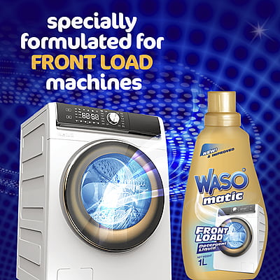 WASO | Matic Front Load Detergent Liquid 1L (Pack of 2)