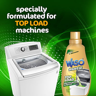 WASO | Top Load Detergent Liquid 1L (Pack of 2)