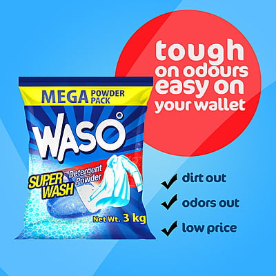 WASO | Super Wash Detergent Powder 3KG
