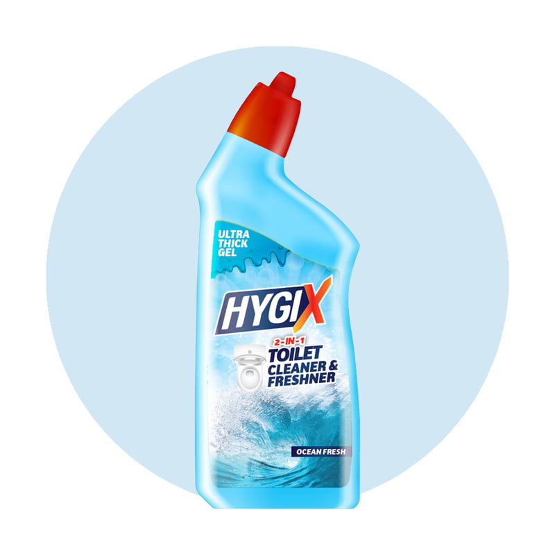 HYGIX | 2-in-1 Ocean Fresh Toilet Cleaner + Freshener 500ML