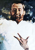 Sri Ramakrishna in Samadhi - Painting by Swami Tadatmananda