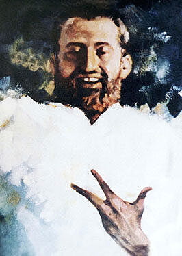 Sri Ramakrishna in Samadhi - Painting by Swami Tadatmananda