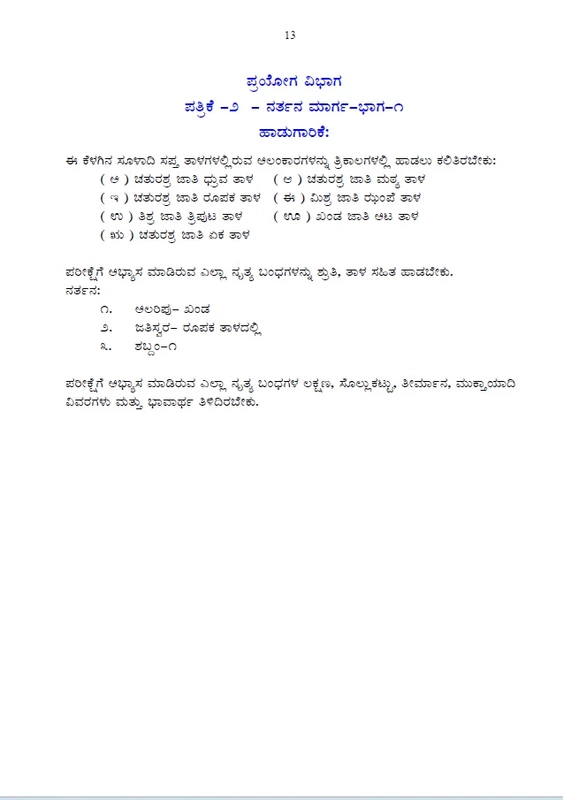 Nrityankura- Bharathanatyam-Senior Kannada