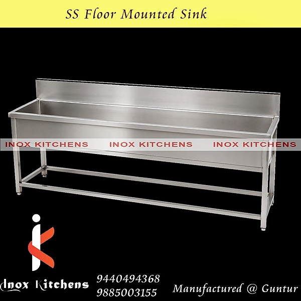 SS Floor Mount Sink