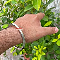 6mm Stainless Steel Liner Brass Ring Punjabi Kada