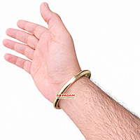 6mm Brass Round Solid Kada for Men