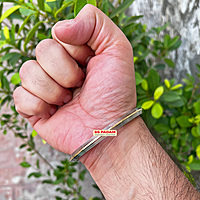 6mm Stainless Steel Liner Brass Ring Punjabi Kada