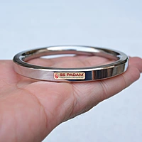 8mm Stainless Steel Flat Plain Punjabi Kada