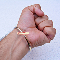 4mm Stainless Steel SP Brass Ring Punjabi Kada Unisex