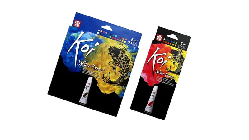 SAKURA KOI ARTISTS' WATERCOLOR SET, 5ml TUBE SAKURA KOI ARTISTS' WATERCOLOR SET, 5ml TUBE