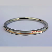 6mm Stainless Steel Flat Brass Ring Punjabi Kada
