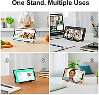 Pyramid Phone Stand, Universal Mobile Holder with Three Viewing Angles, Compatible with Most Smartphones and Small Tablets, Multicolour, 10 Pack