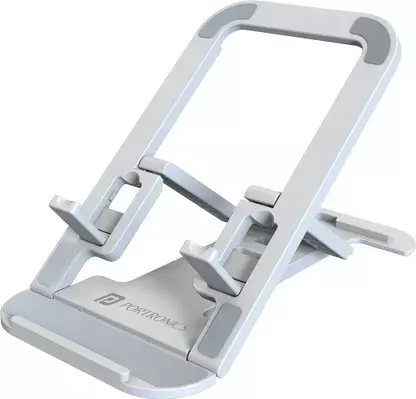 Portronics Modesk 100 – A portable, adjustable mobile and tablet stand. Lightweight, foldable, perfect for hands-free viewing anywhere.