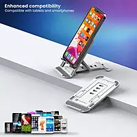 Portronics Modesk 100 – A portable, adjustable mobile and tablet stand. Lightweight, foldable, perfect for hands-free viewing anywhere.