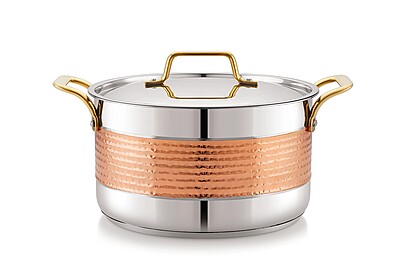 Sonu Stainless Steel Stock Pot | Biryani Pot|Cooking Pot with Stainless Steel Lid