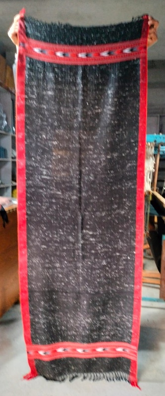 Single patti black Kullu Stole