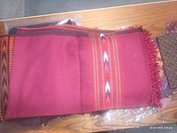 Single patti pink Kullu Stole