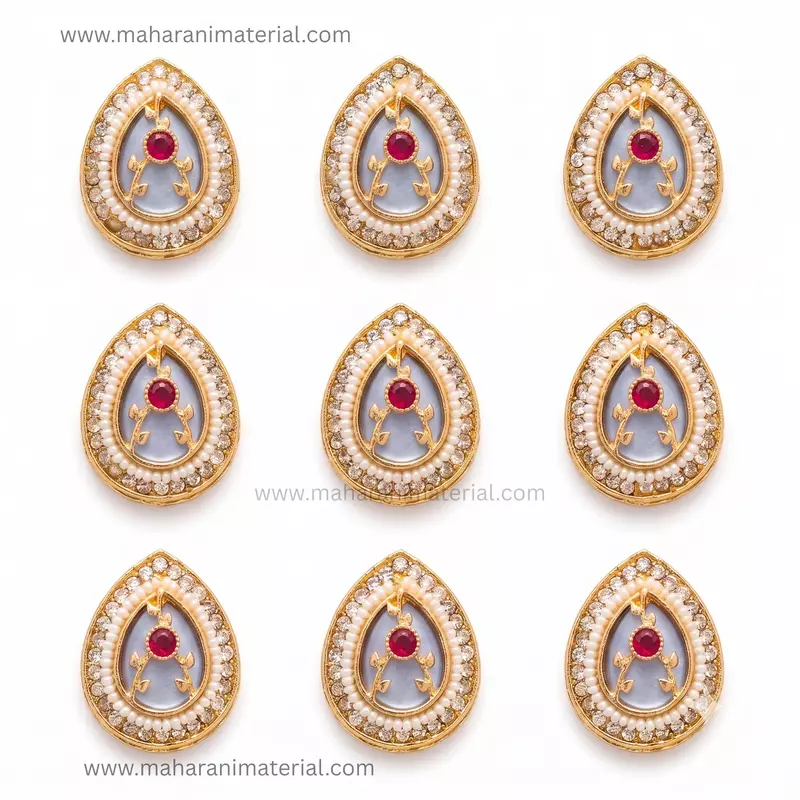 Premium Kundan Drop PK01