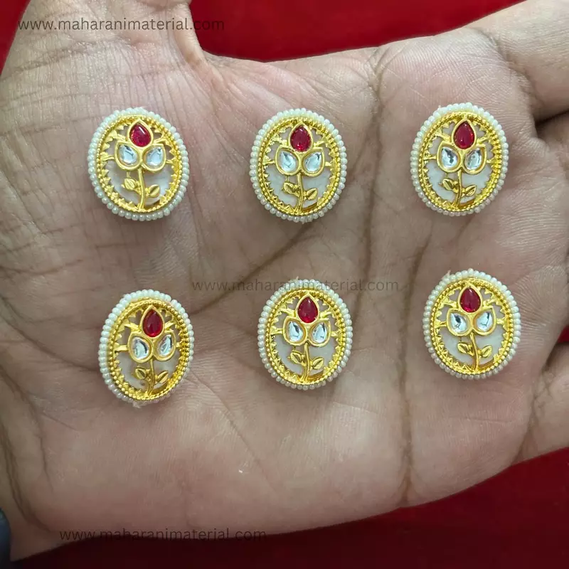 Premium Kundan Oval PK03