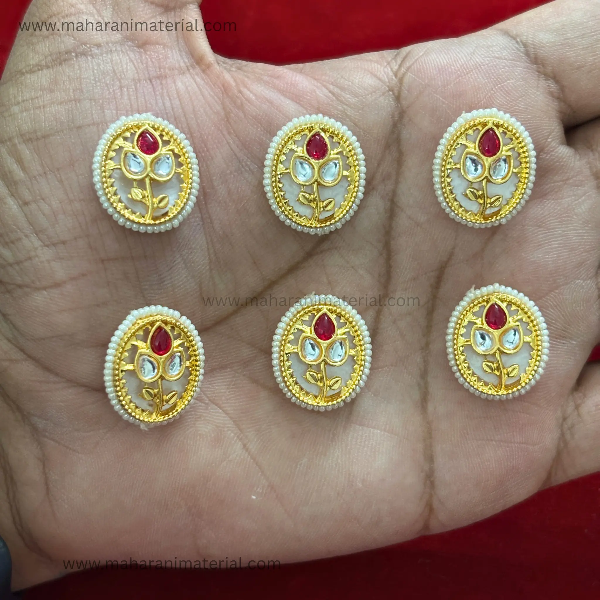 Premium Kundan Oval PK03