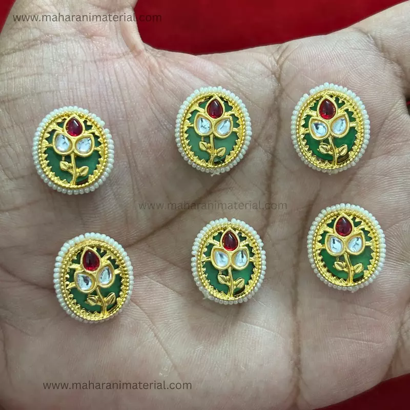 Premium Kundan Oval PK03