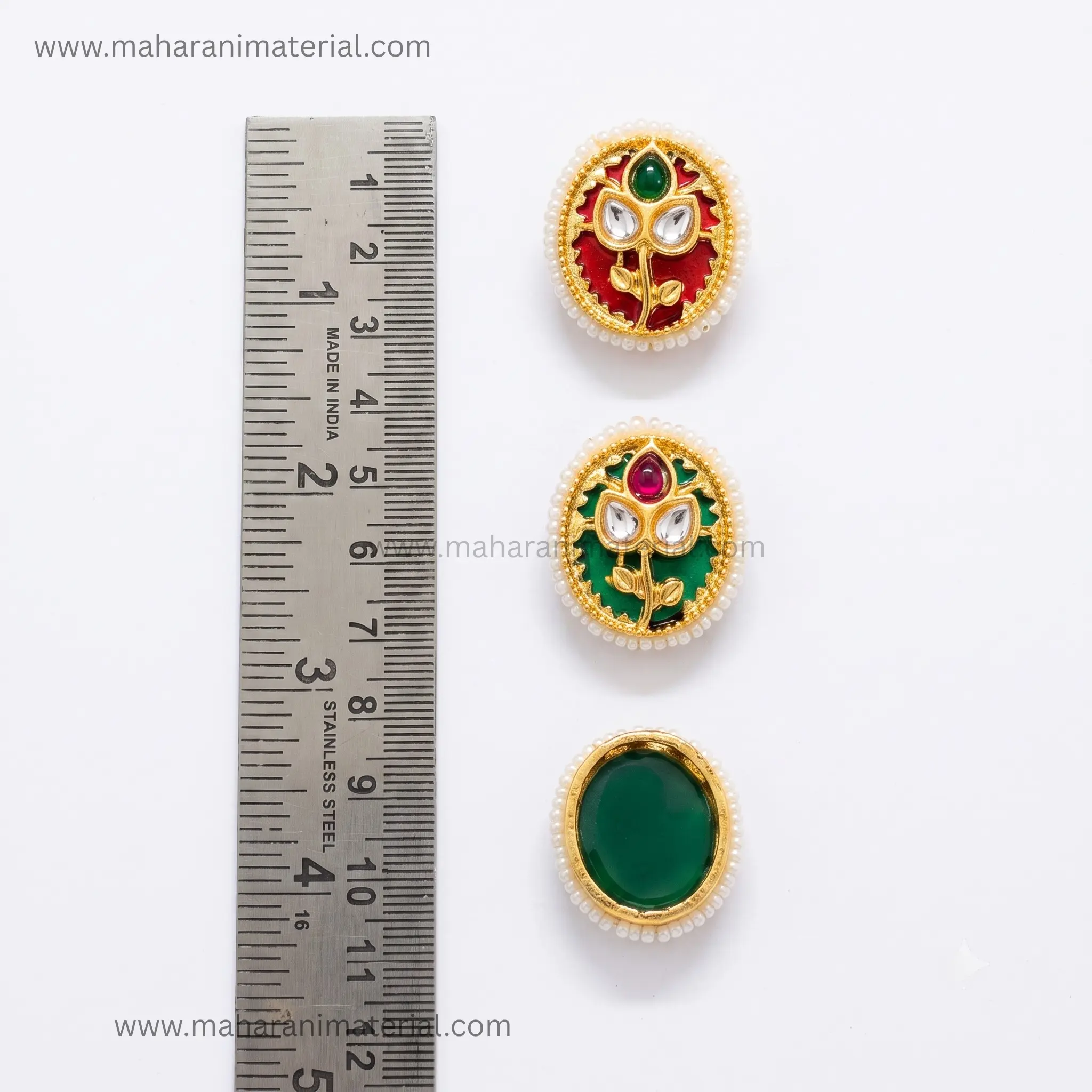 Premium Kundan Oval PK03