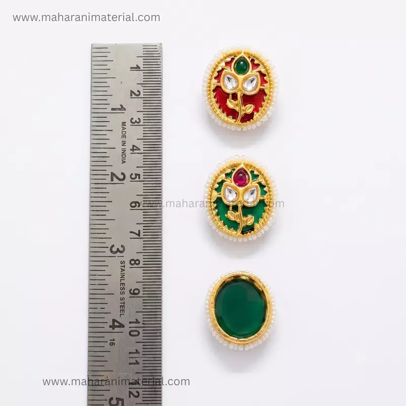 Premium Kundan Oval PK03
