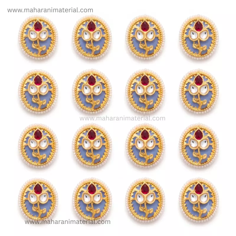 Premium Kundan Oval PK03