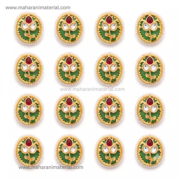 Premium Kundan Oval PK03