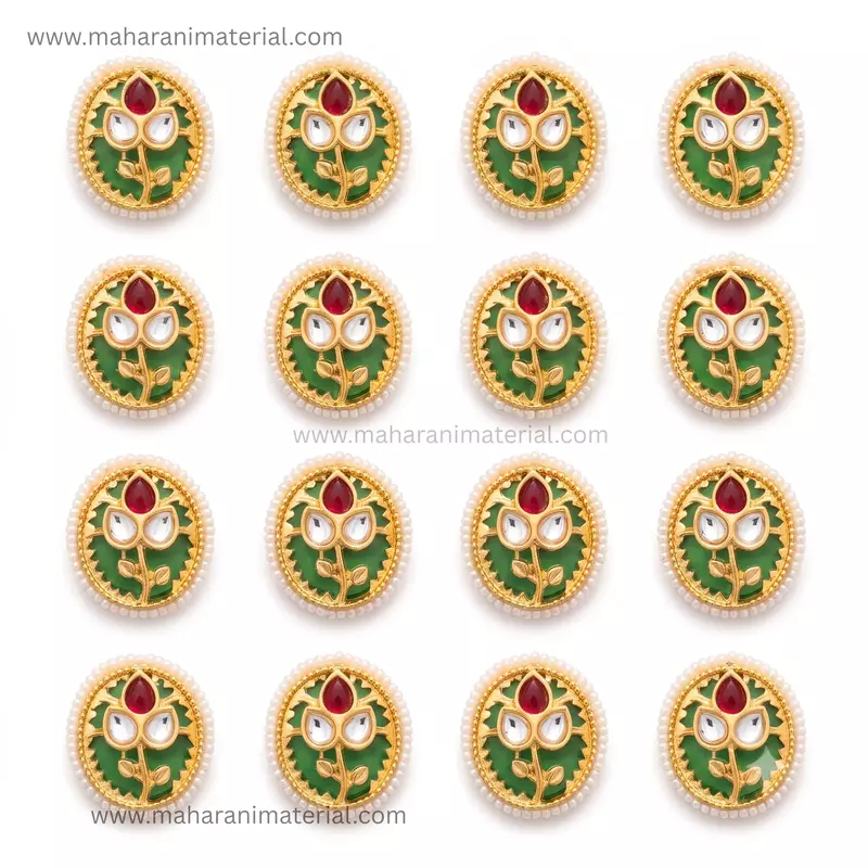 Premium Kundan Oval PK03