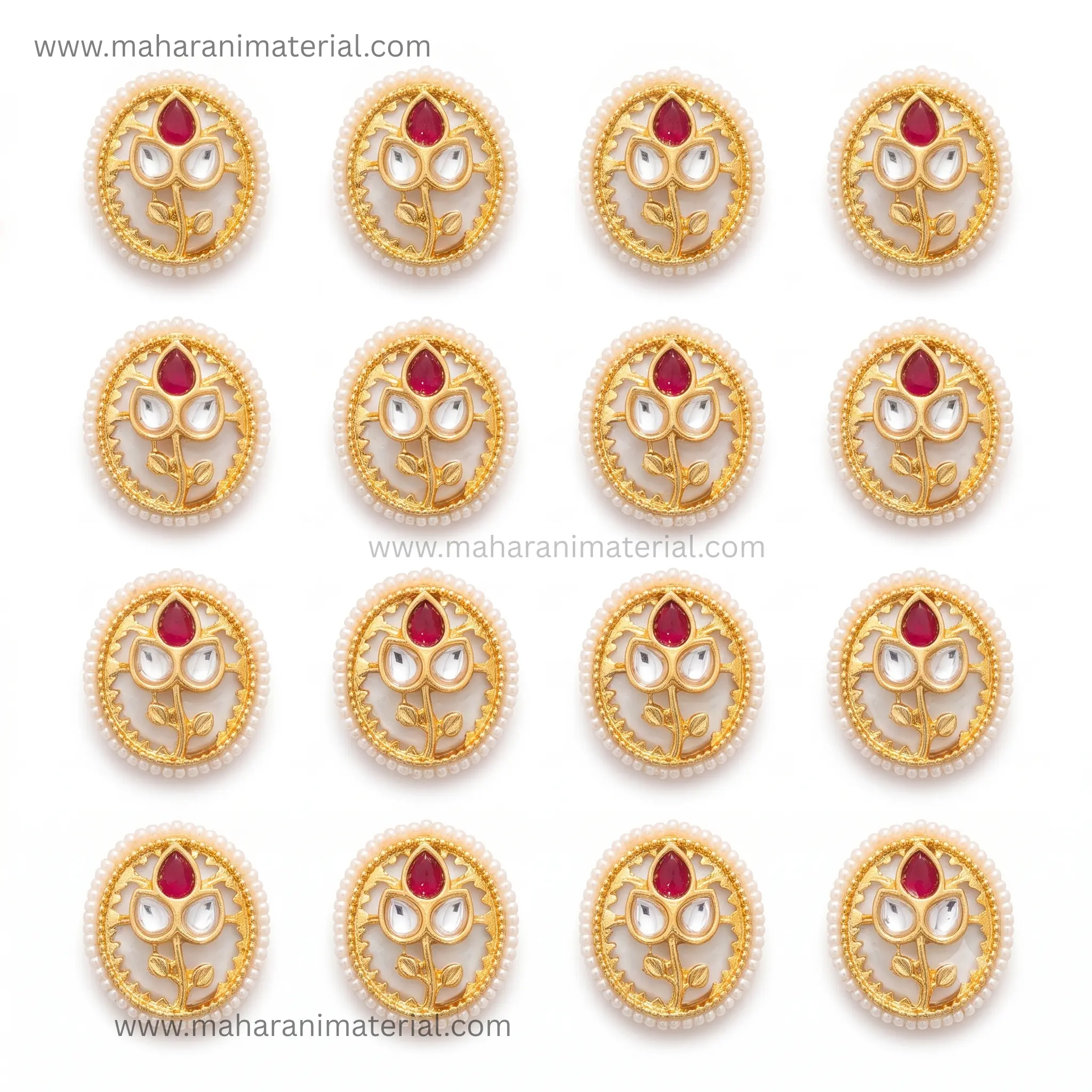 Premium Kundan Oval PK03