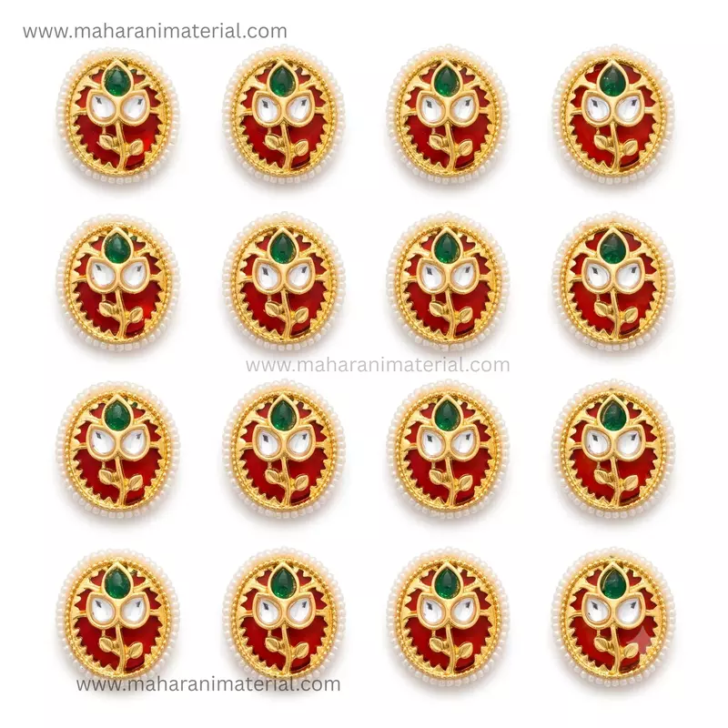 Premium Kundan Oval PK03