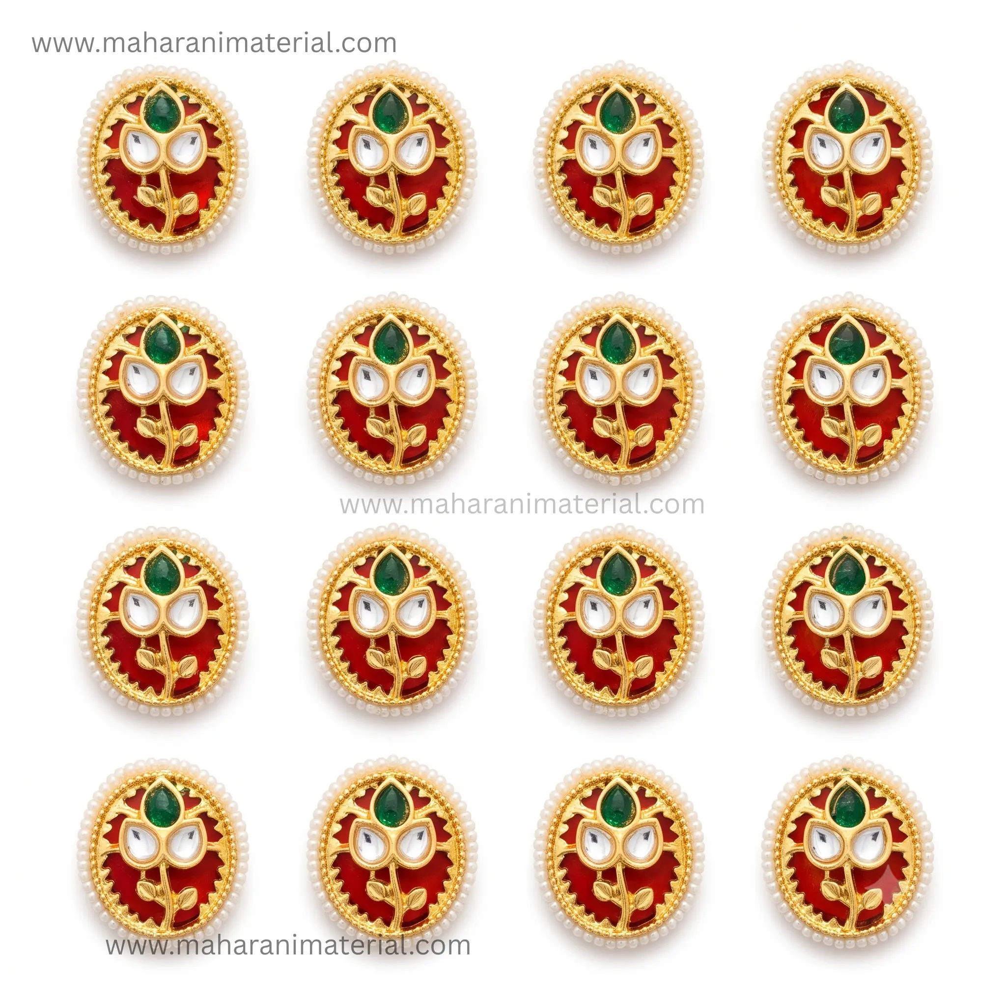 Premium Kundan Oval PK03