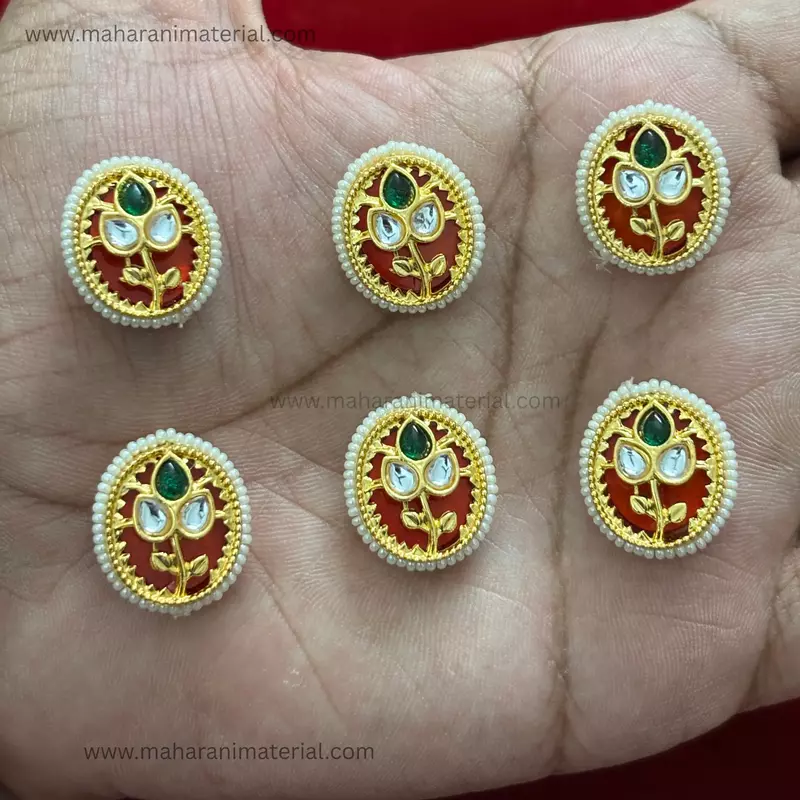 Premium Kundan Oval PK03