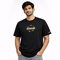 SUNBOUND Premium Cotton Round Neck Casual Tee