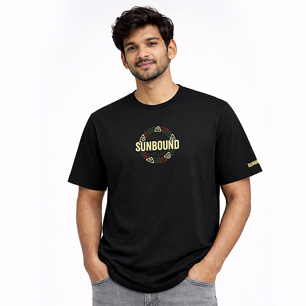 SUNBOUND Premium Cotton Round Neck Casual Tee