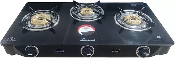GAS STOVE SUN FLAME GT JUMBO 3B BK