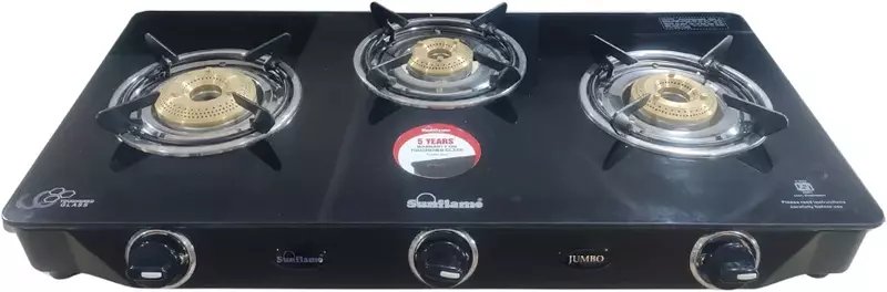 GAS STOVE SUN FLAME GT JUMBO 3B BK