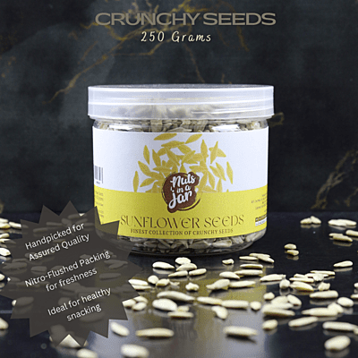 Nuts in a Jar Crunchy Seeds Sunflower 250 Grams Nuts in a Jar Crunchy Seeds Sunflower 250 Grams
