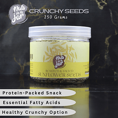 Nuts in a Jar Crunchy Seeds Sunflower Salted 250 Grams
