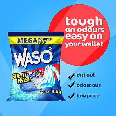 WASO | Super Wash Detergent Powder 4KG