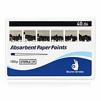 Sure Endo Paper Points 4% Pack of 180 Endodontic Paper Points