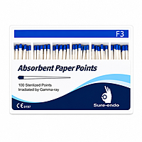Sure Endo Universal Paper Points F3 Pack of 100