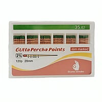 Sure Endo Gutta Percha Points 2% Length Marked – Pack of 120